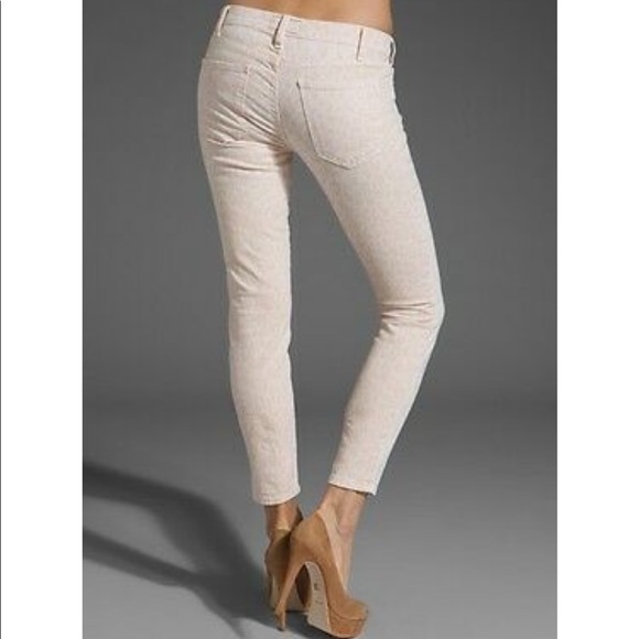 Current/Elliott The Stiletto Skinny Jeans in Dusty Peach Leopard - Picture 5 of 16